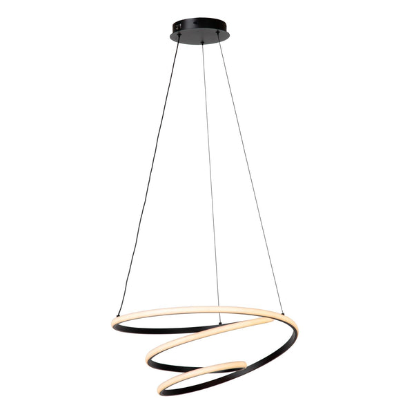 Lucide ESPIRAL dimbare LED-hanglamp 40 W, 2700–4000 K, zwart