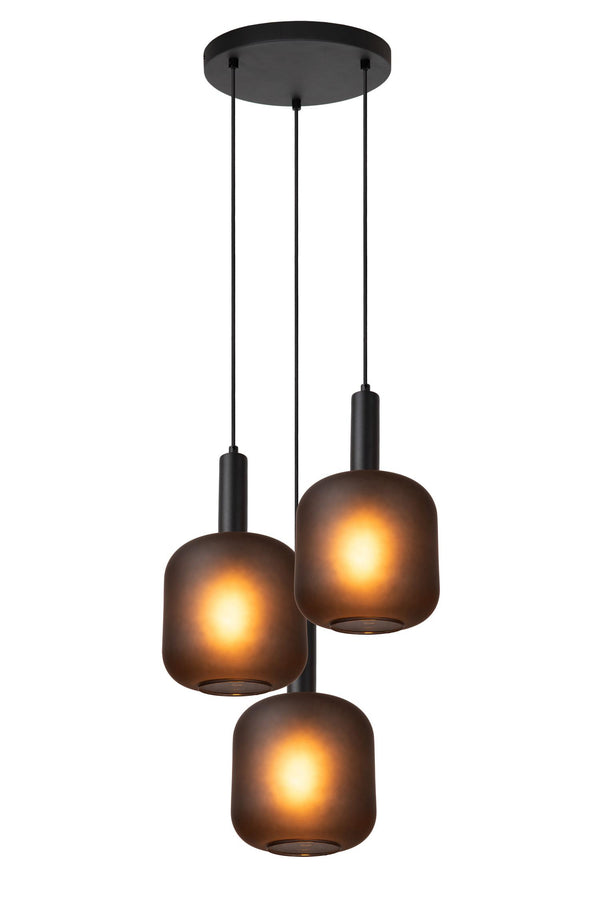 Lucide ELOISE hanglamp Ø 40 cm, 3 × E27, zwart
