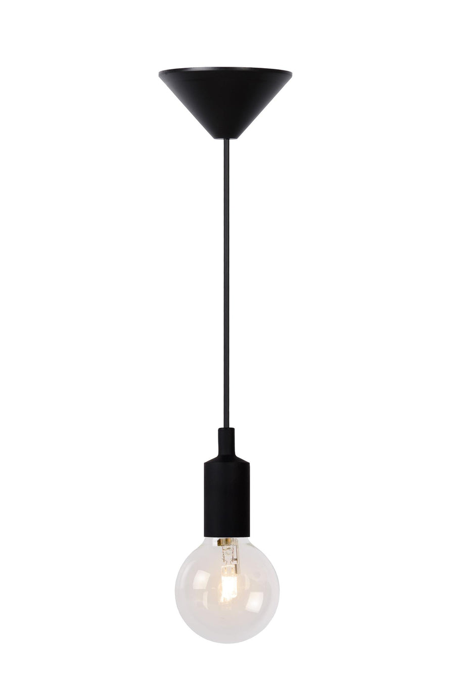 Lucide FIX hanglamp Ø 10 cm, E27, zwart
