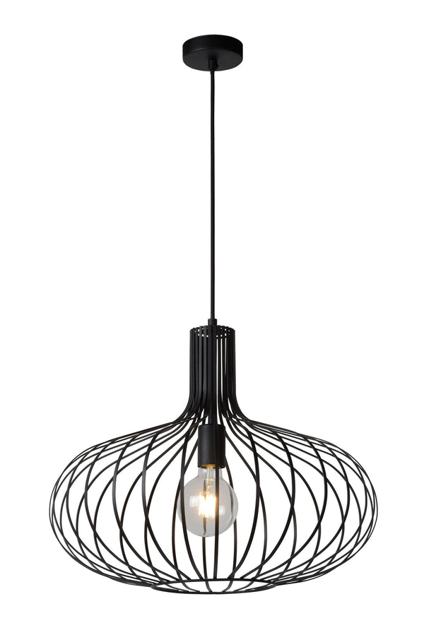 Lucide MANUELA hanglamp Ø 50 cm, E27, zwart
