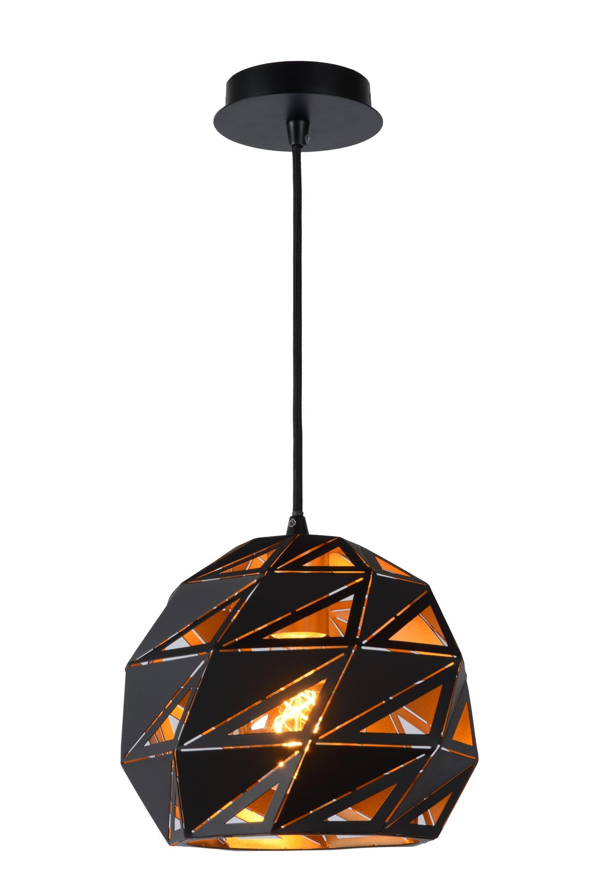 Lucide MALUNGA hanglamp Ø 25 cm, E27, zwart