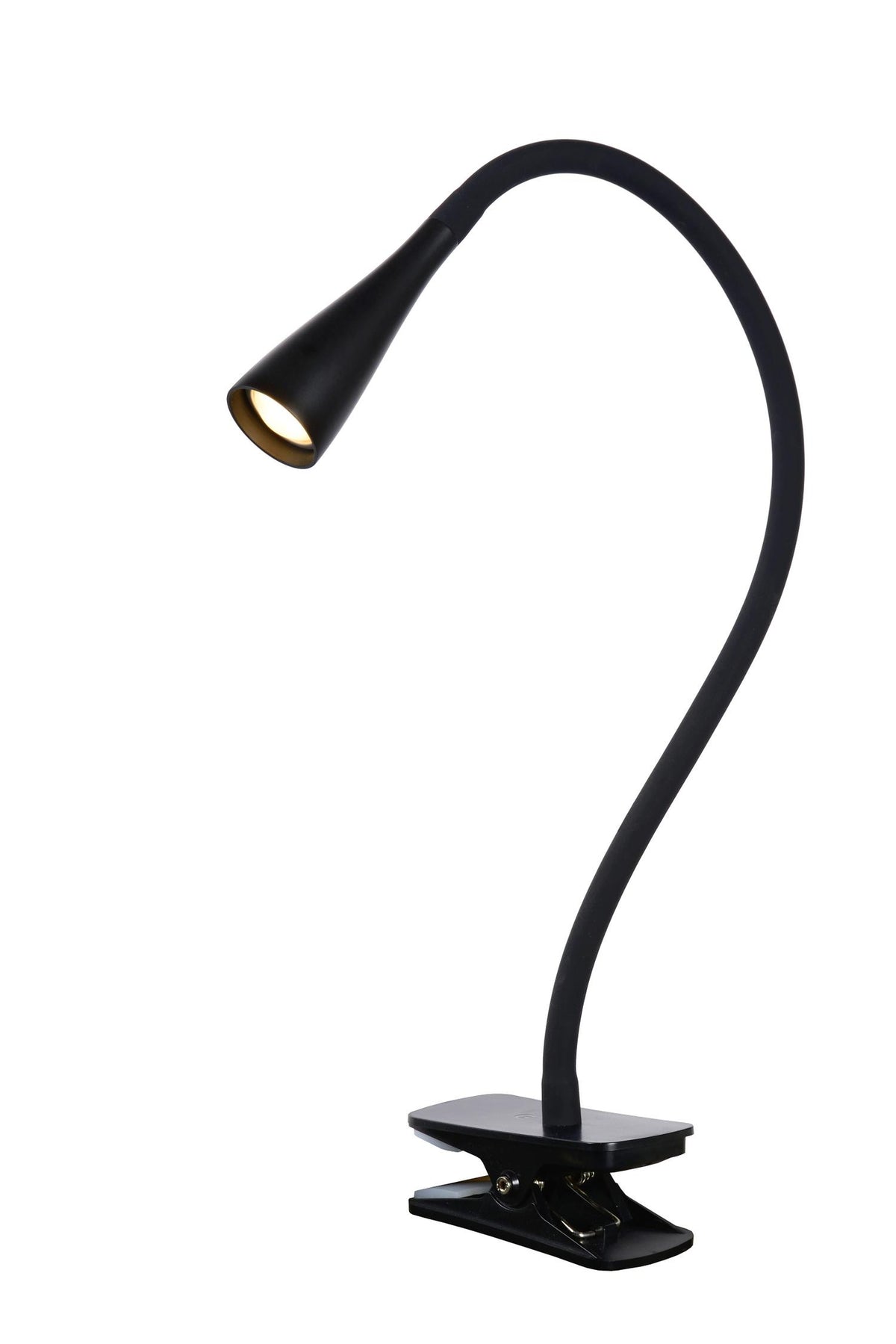 Lucide ZOZY dimbare LED-klemlamp met 3 dimstanden, 4 W, zwart