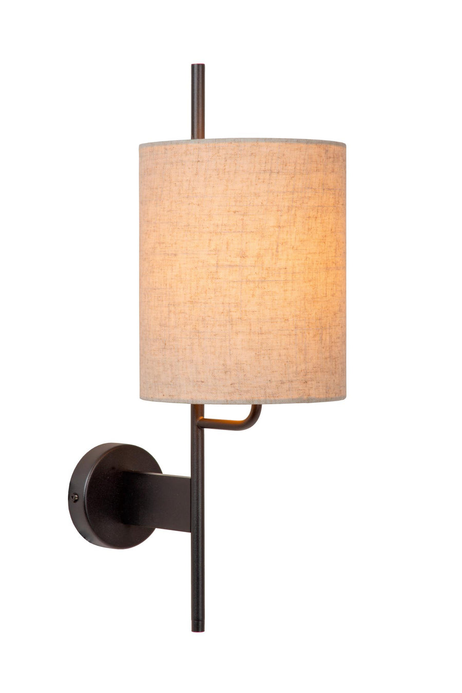 Lucide MAGIC wandlamp E27, met USB-poort, zwart