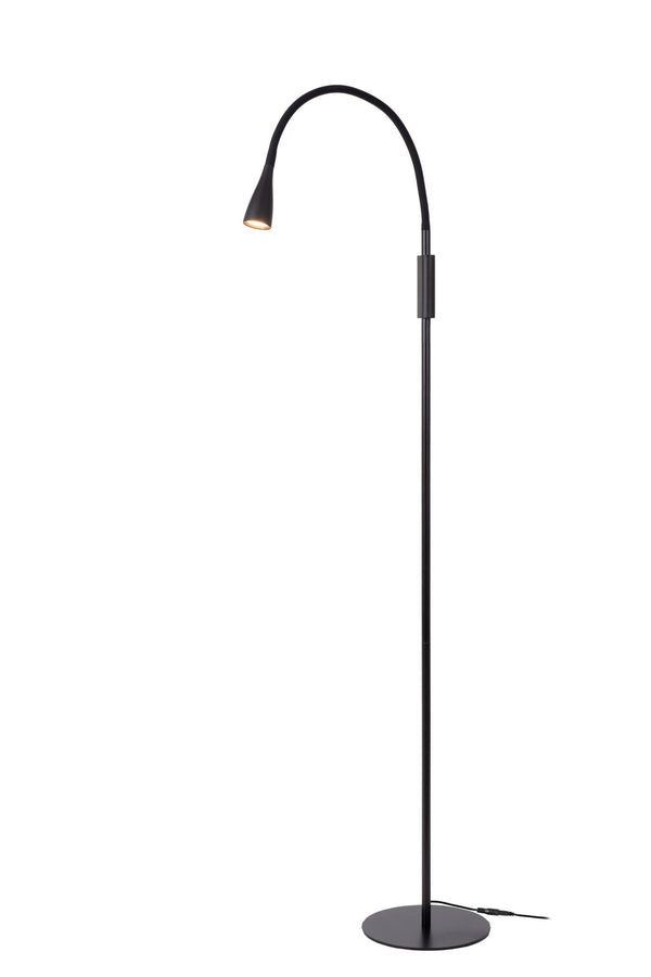 Lucide ZOZY dimbare LED-leesvloerlamp met 3 dimstanden, 4 W, zwart