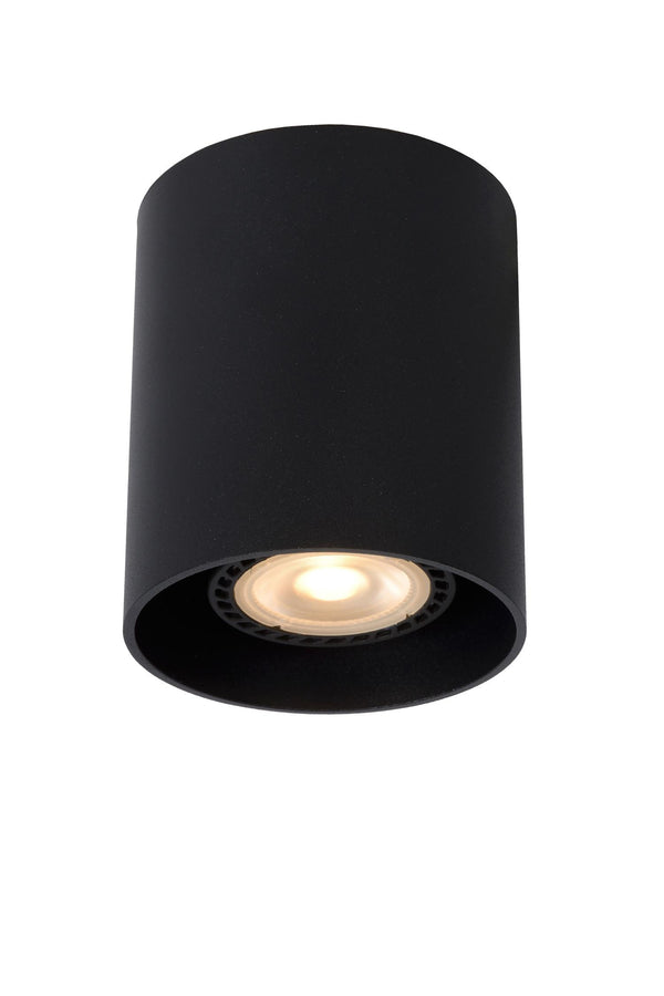 Lucide BODI plafondspot Ø 8 cm, GU10, zwart