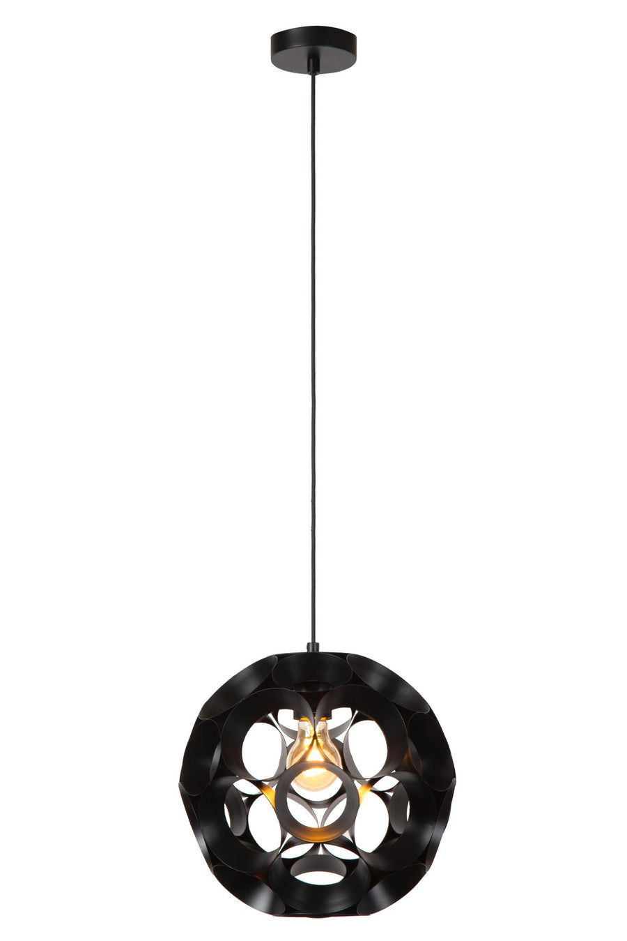 Lucide HANNELORE hanglamp Ø 30 cm, E27, zwart