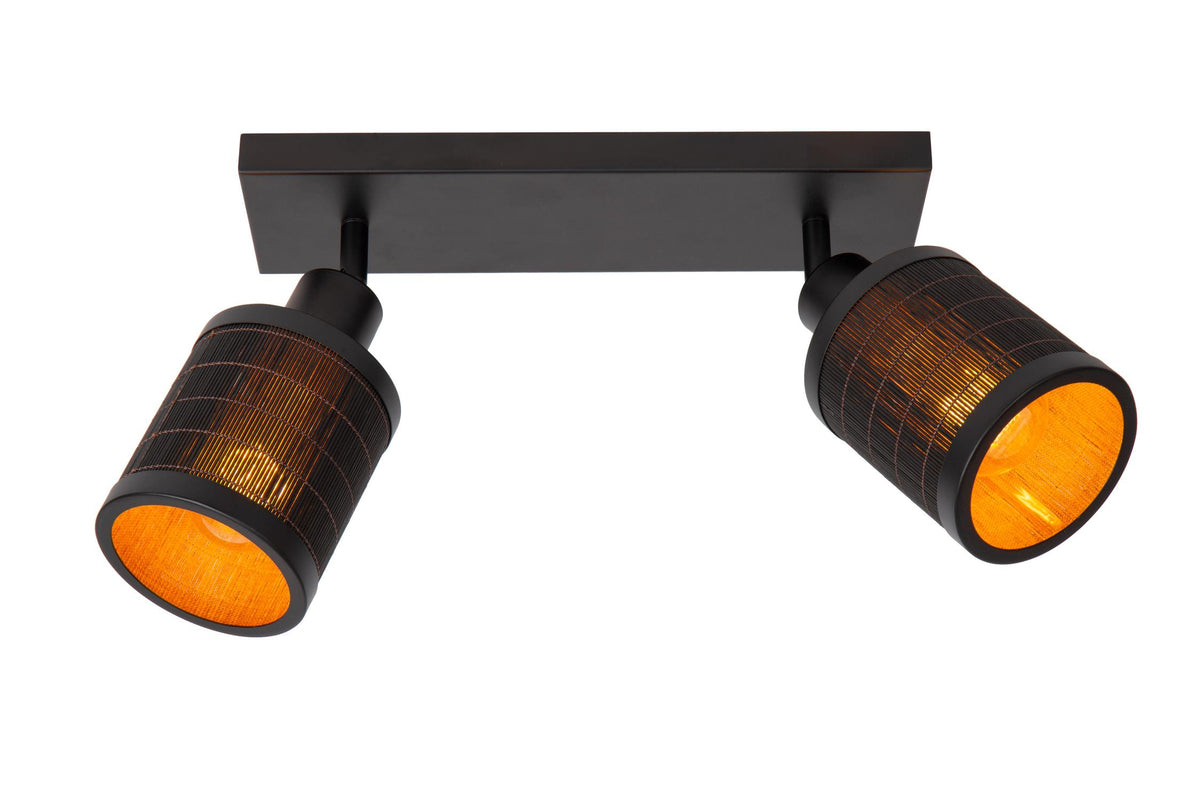 Lucide TAGALOG plafondspot 2 × E27, zwart