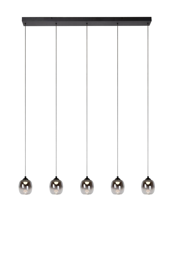 Lucide TAMINO dimbare LED-hanglamp 5 × 5,6 W, zwart