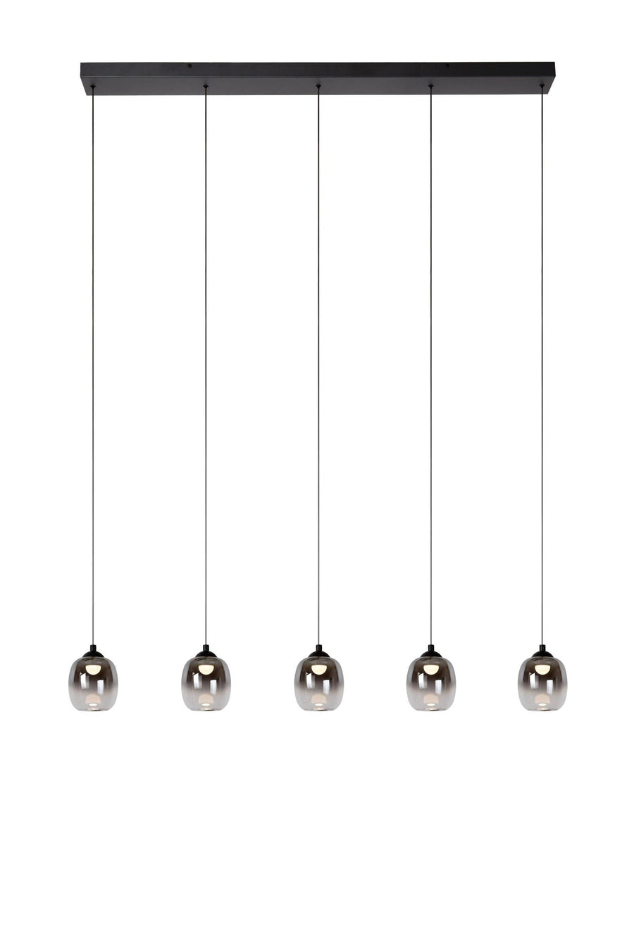 Lucide TAMINO dimbare LED-hanglamp 5 × 5,6 W, zwart