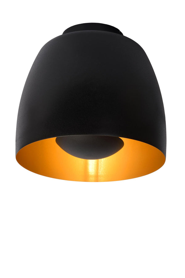 Lucide NOLAN plafondlamp Ø 24 cm, E27, zwart