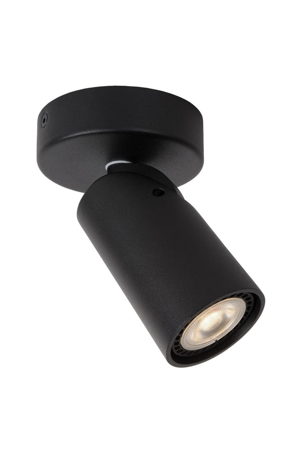 Lucide XYRUS dimbare LED-plafondspot Ø 9 cm, GU10, 5 W, 2200–3000 K, zwart