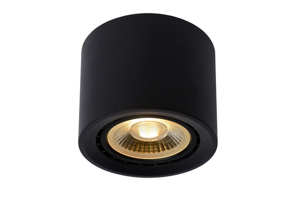 Lucide FEDLER dimbare LED-plafondspot Ø 12 cm, GU10, 12 W, 2200–3000 K, zwart
