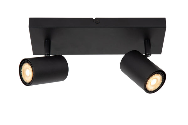 Lucide AMIGO plafondspot 2 × GU10, zwart