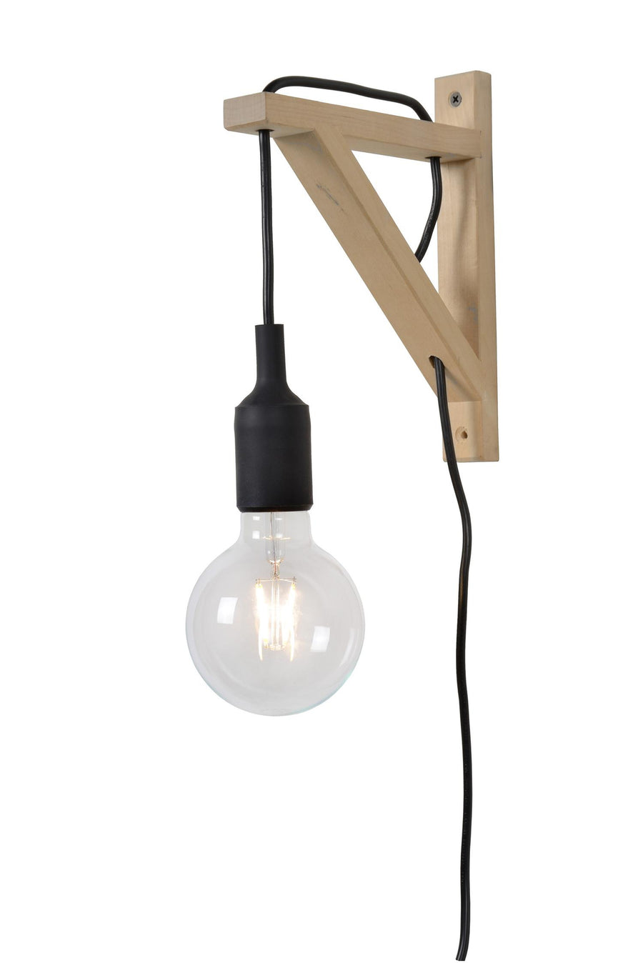 Lucide FIX wandlamp E27, zwart
