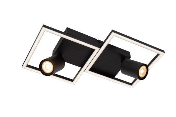 Lucide ARIANNE LED-plafondlamp 2 × GU10, zwart