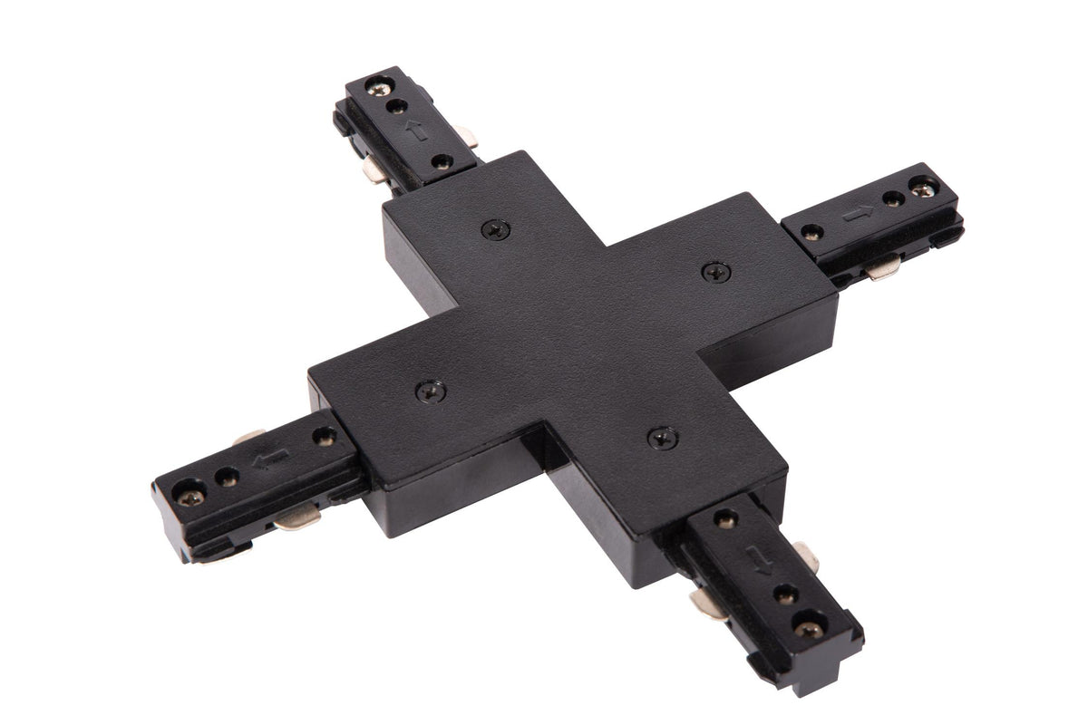 Lucide TRACK X-connector railconnector zwart