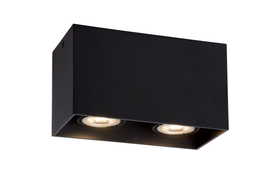 Lucide BODI plafondspot 2 × GU10, zwart