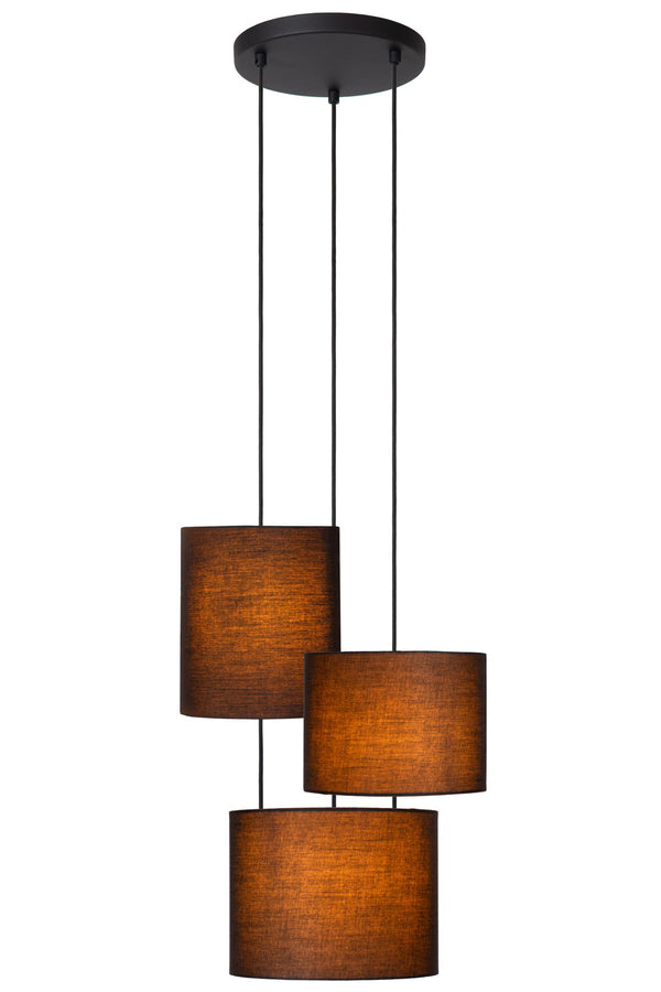 Lucide MAYA hanglamp Ø 46 cm, 3 × E27, zwart