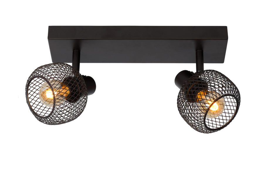 Lucide MAREN plafondspot 2 × E14, zwart