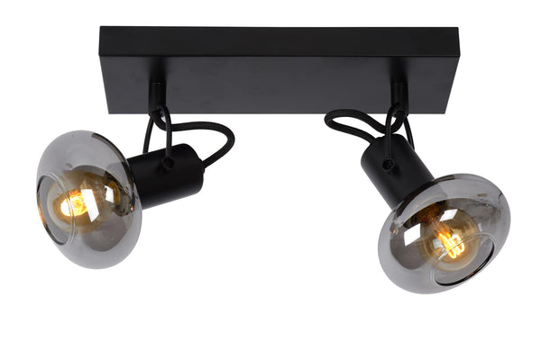 Lucide MADEE plafondspot 2 × E14, zwart