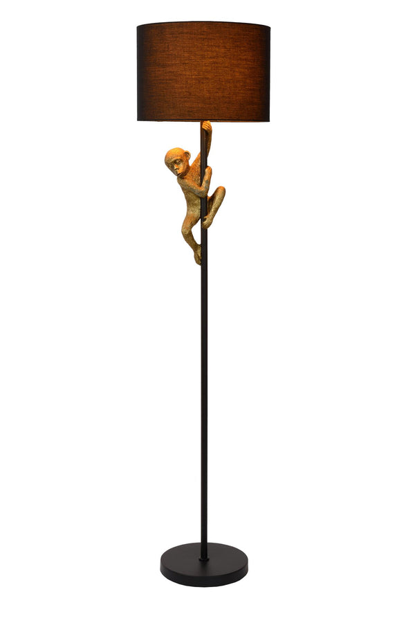 Lucide EXTRAVAGANZA CHIMP vloerlamp Ø 35 cm, E27, zwart