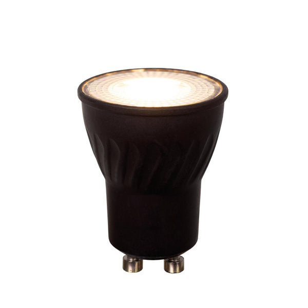 Lucide MR11 dimbare LED-lamp GU10 Ø 3,5 cm, 4 W, 2200–3000 K, zwart
