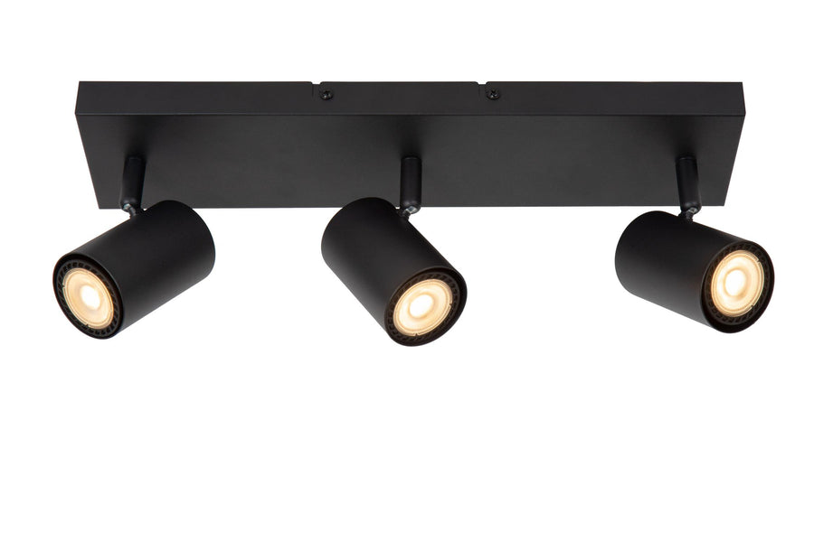 Lucide AMIGO plafondspot 3 × GU10, zwart