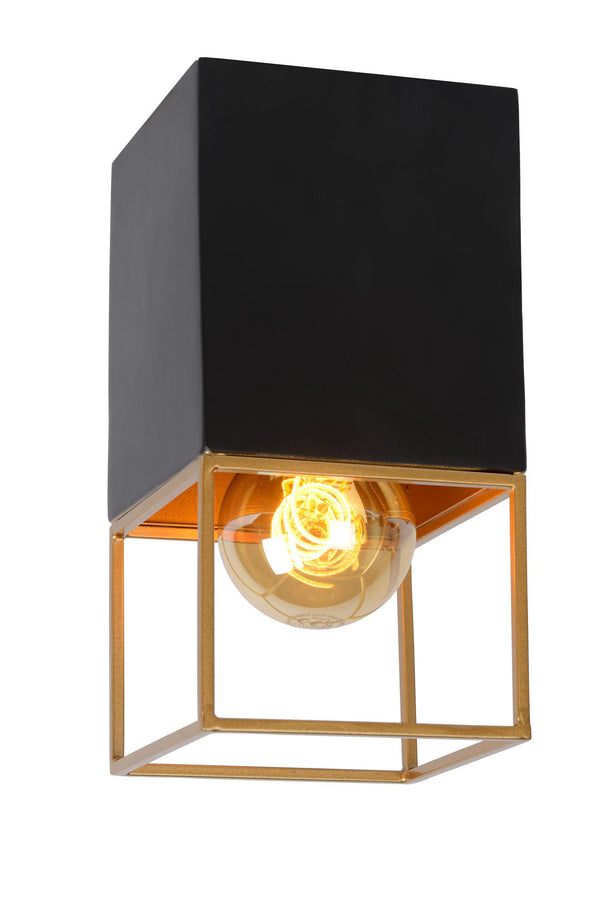 Lucide RIXT plafondlamp E27, zwart