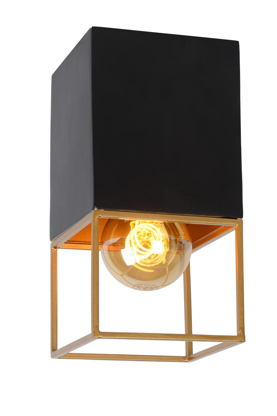 Lucide RIXT plafondlamp E27, zwart