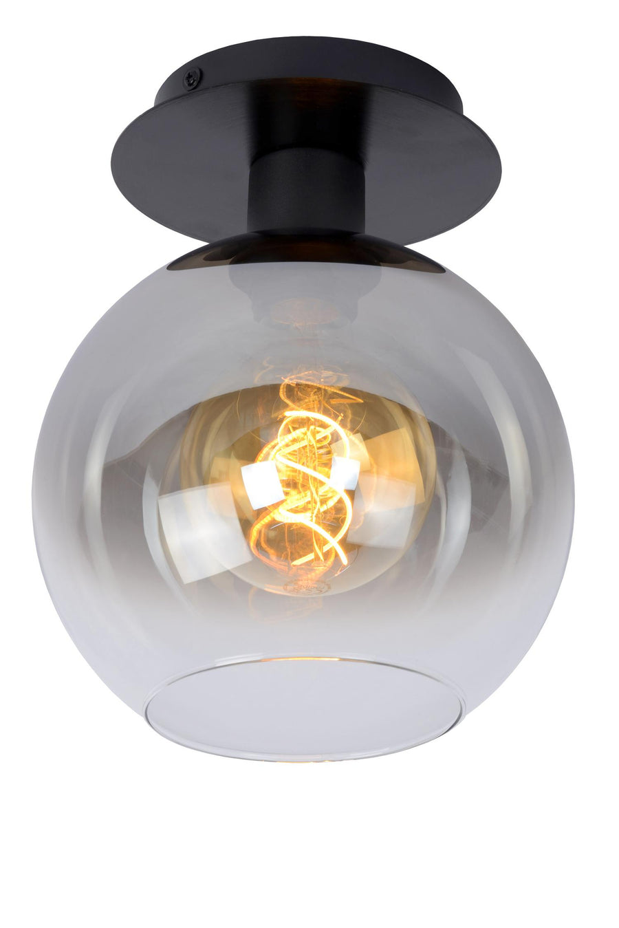 Lucide MARIUS plafondlamp E27, zwart