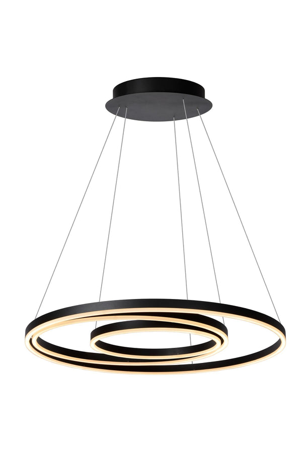 Lucide TRINITI dimbare LED-hanglamp Ø 80 cm, zwart