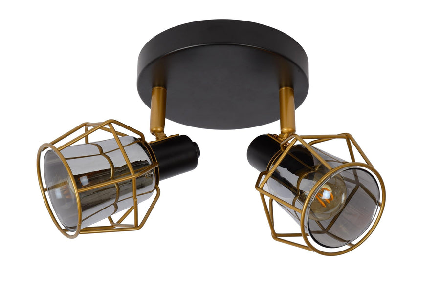 Lucide NILA plafondspot 2 × E14, zwart