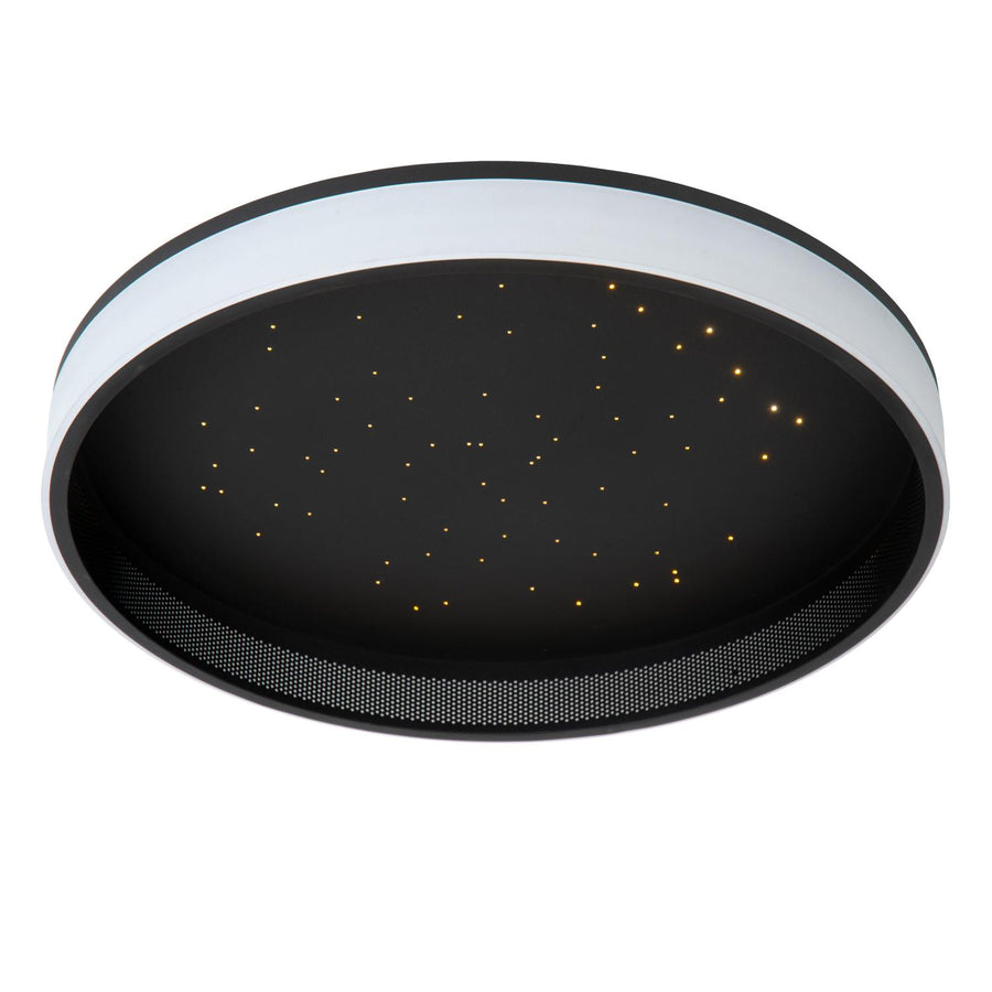 Lucide ESTREJA dimbare LED-plafondlamp met 3 dimstanden, Ø 40 cm, 2500–3000 K, zwart