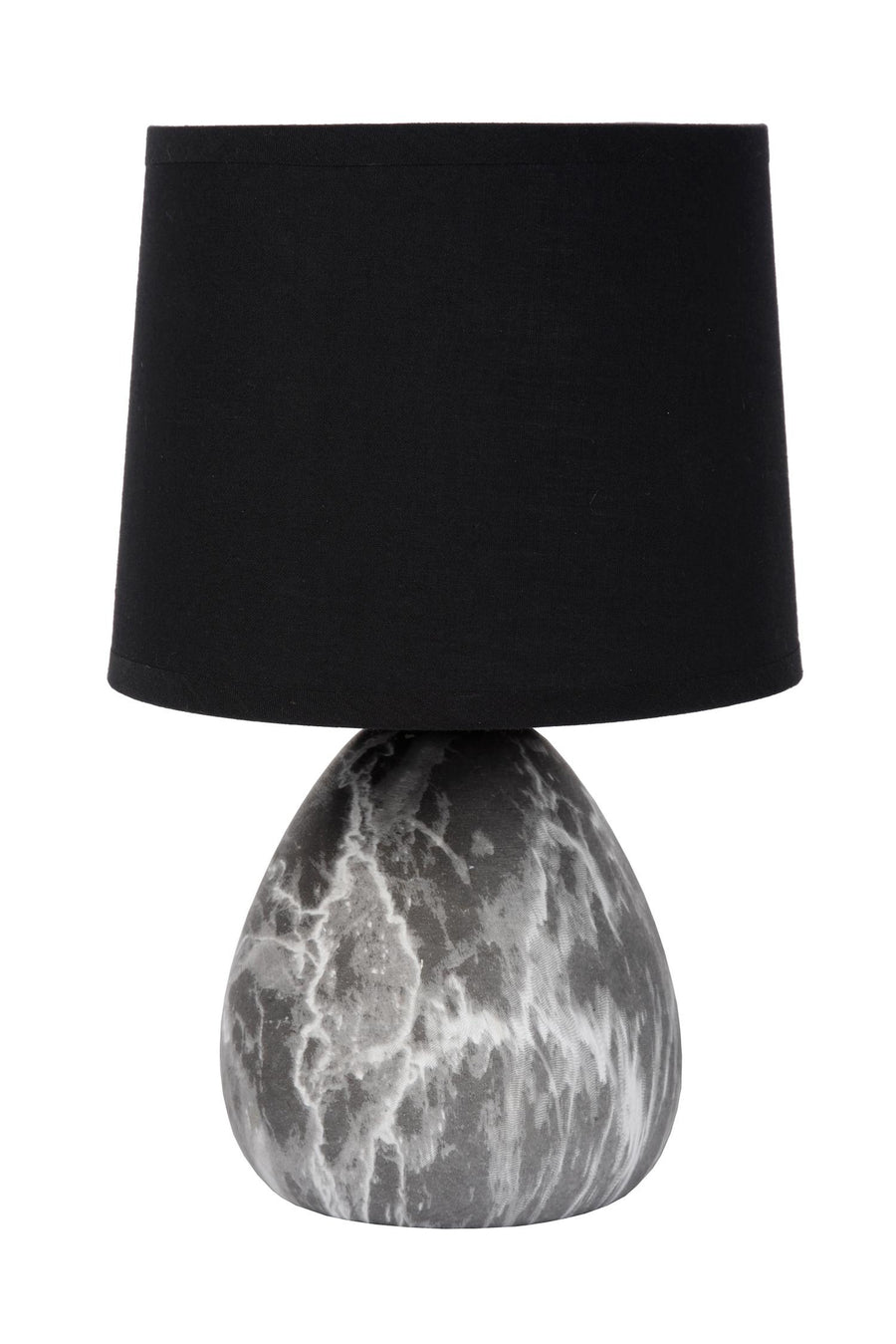 Lucide MARMO tafellamp Ø 16 cm, E14, zwart
