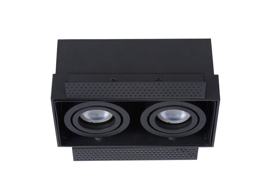Lucide TRIMLESS inbouwspot 2 × GU10, zwart