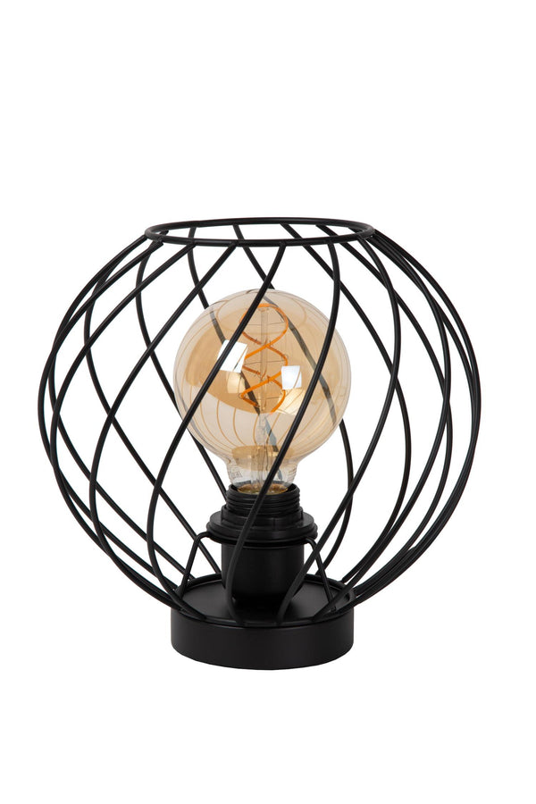 Lucide DANZA tafellamp Ø 25 cm, E27, zwart