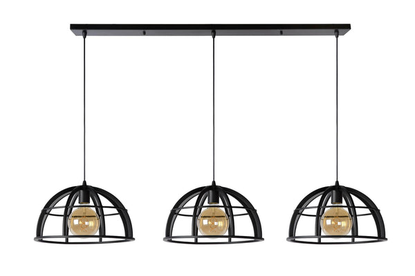 Lucide DIKRA hanglamp Ø 40 cm, 3 × E27, zwart