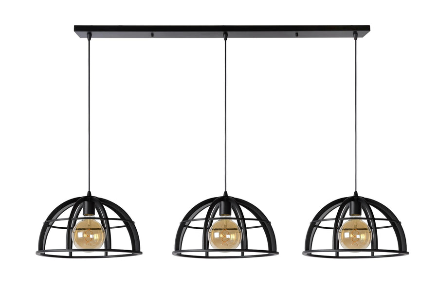 Lucide DIKRA hanglamp Ø 40 cm, 3 × E27, zwart
