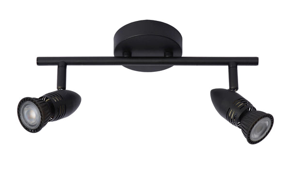 Lucide CARO plafondspot 2 × GU10, zwart