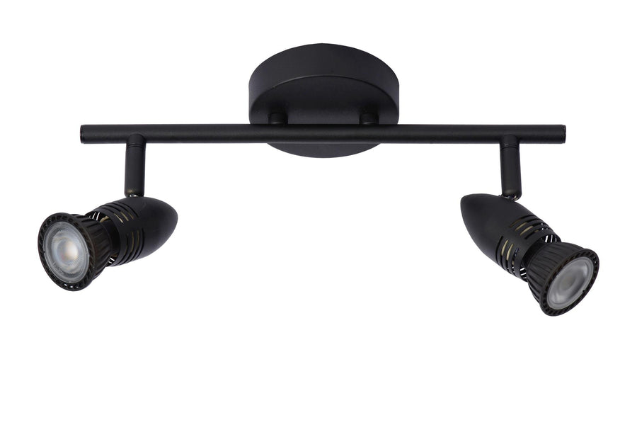 Lucide CARO plafondspot 2 × GU10, zwart