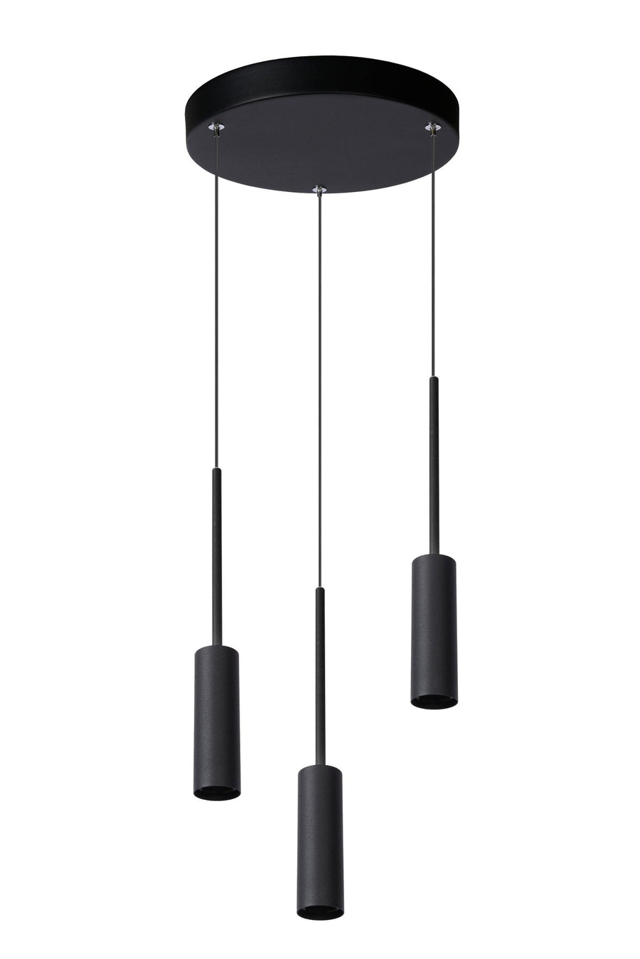 Lucide TUBULE LED-hanglamp Ø 26 cm, 3 × 7 W, zwart