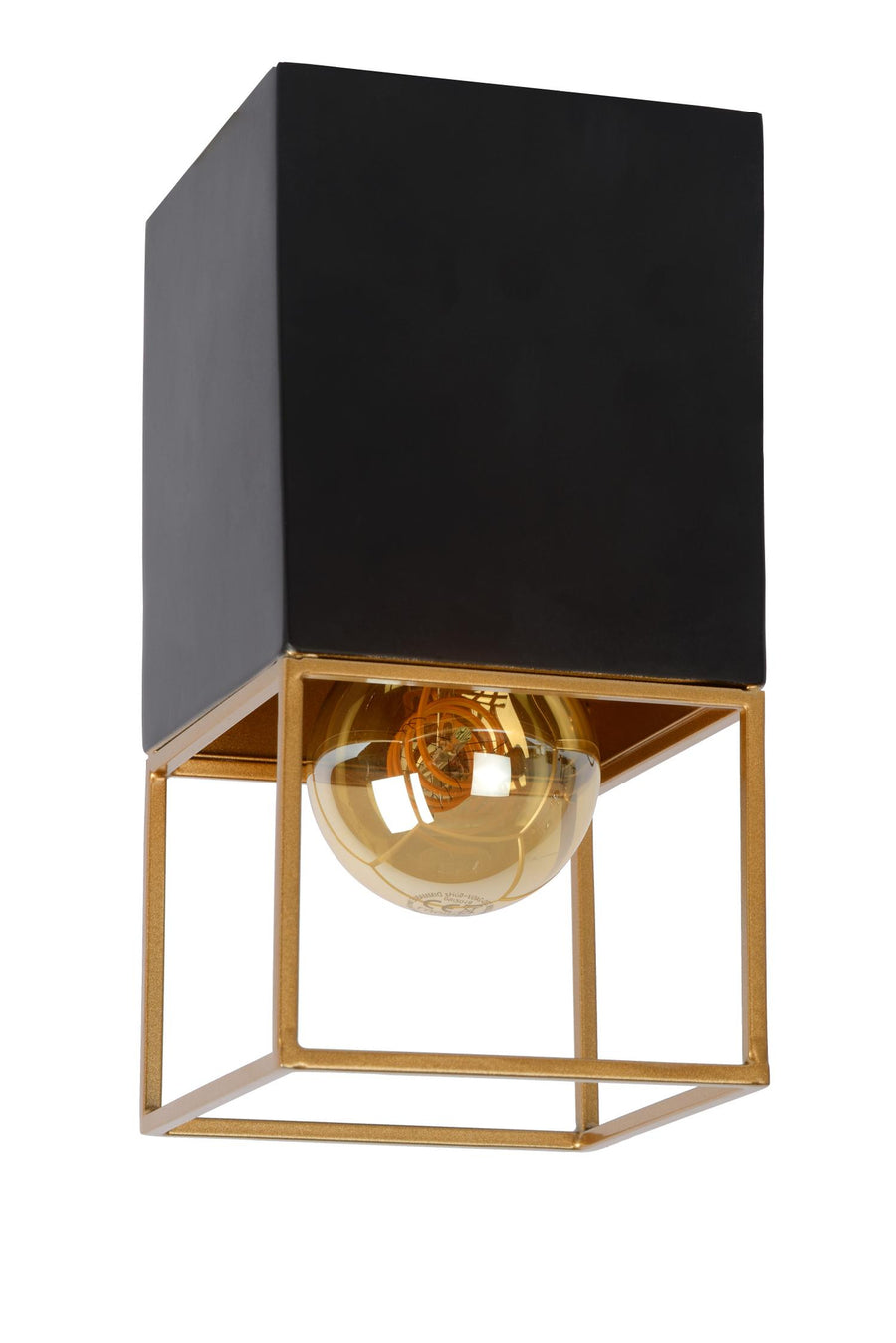 Lucide RIXT plafondlamp E27, zwart