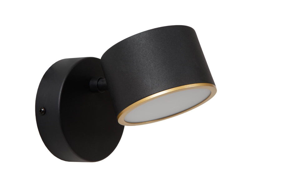 Lucide GIAN dimbare LED-wandlamp 9 W, zwart
