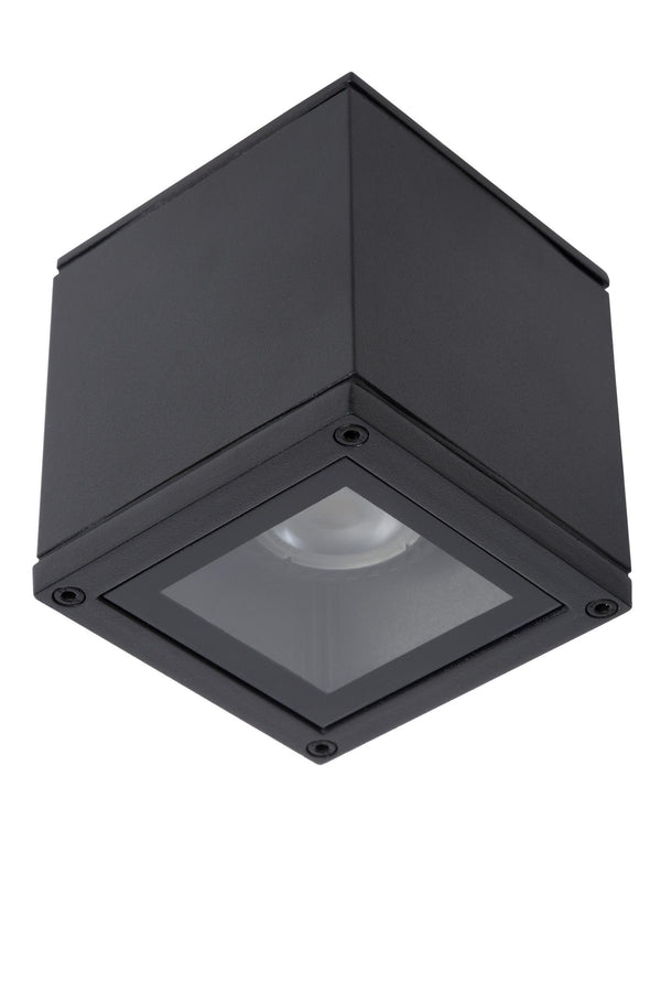 Lucide AVEN plafondspot voor de badkamer GU10, IP65, zwart