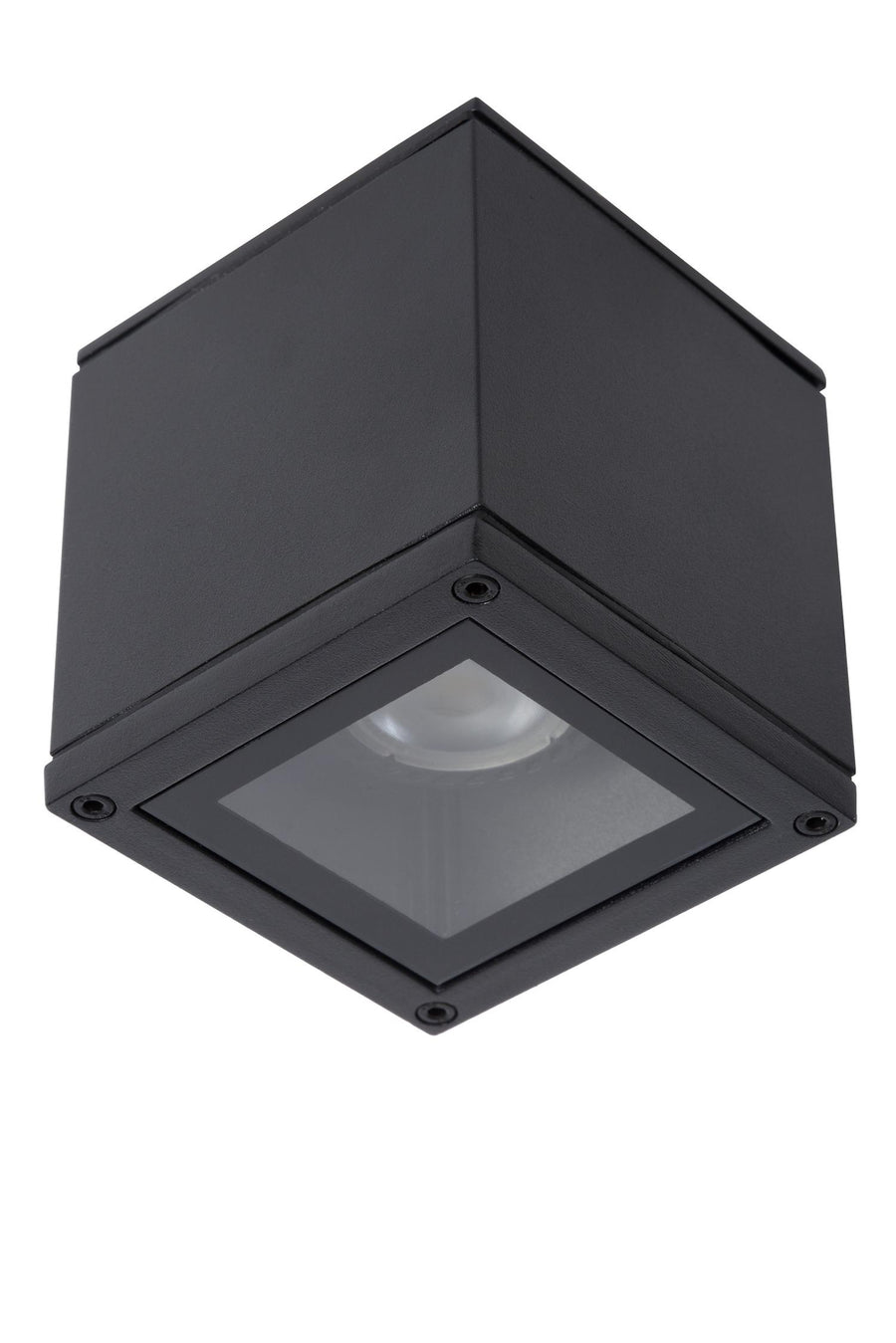 Lucide AVEN plafondspot voor de badkamer GU10, IP65, zwart