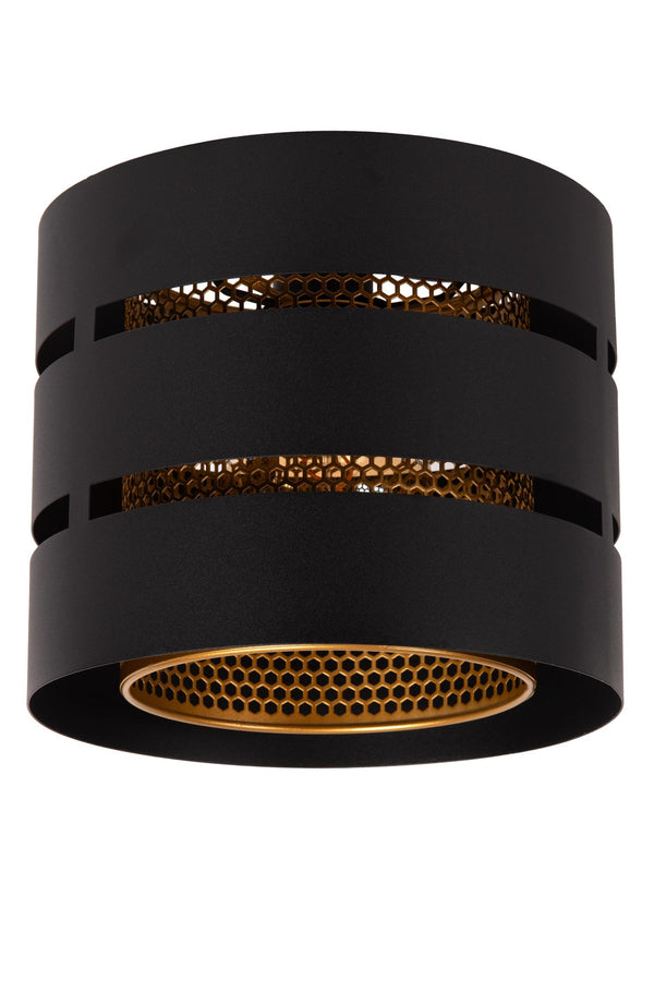 Lucide ROSAS plafondlamp Ø 26 cm, E27, zwart