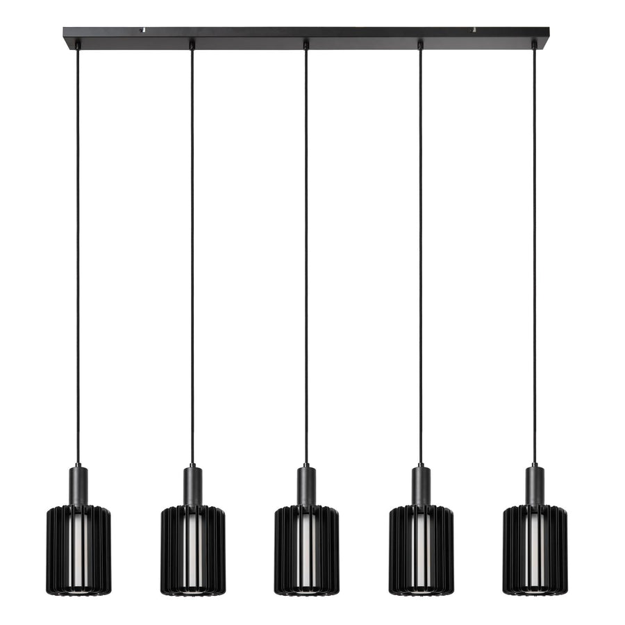 Lucide LAMBRES hanglamp 5 × E27, zwart