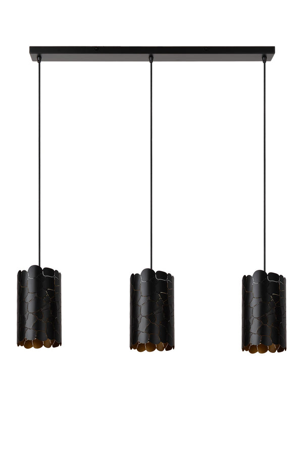 Lucide ALMELO hanglamp 3 × E27, zwart