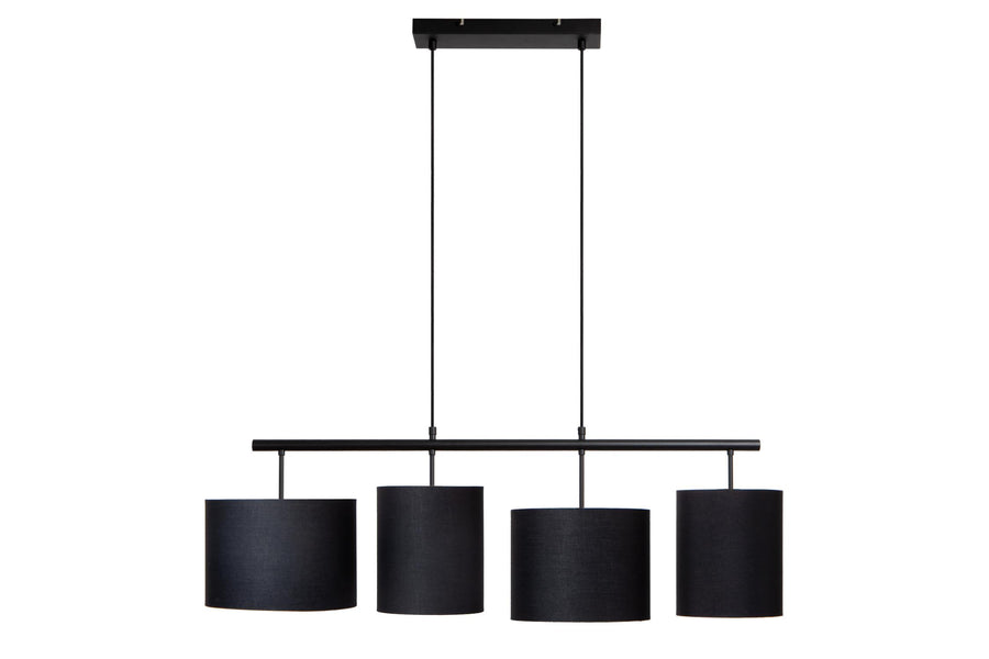 Lucide MAYA hanglamp 4 × E27, zwart