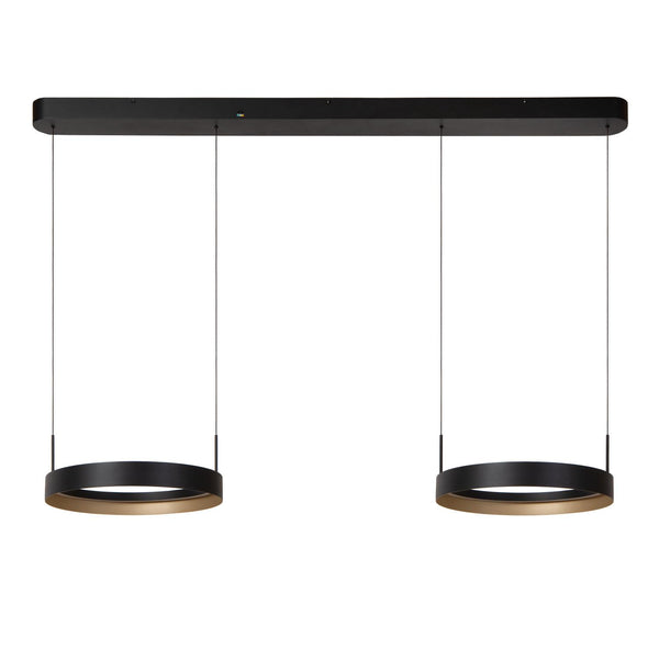 Lucide RADIANT dimbare LED-hanglamp 2 × 38 W, 2200–3000 K, zwart